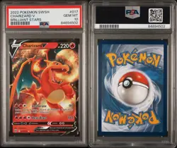 2022 Pokemon SW SH Brilliant Stars Charizard V Brilliant Stars PSA GEM MT 10 - Image 3