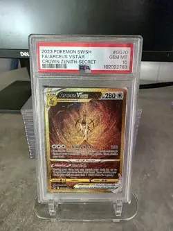 2023 Pokemon Crown Zenith Arceus V Star Full-Art Secret #GG70 PSA 10 Gem MINT - Image 1
