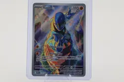 Pokemon TCG Sawk 130/086 Illustration Rare Holo SV White Flare - Image 1
