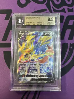 2020 Pokemon Sword & Shield Full Art Zacian V 195/202 BGS 9.5 Gem Mint PSA CGC - Image 1