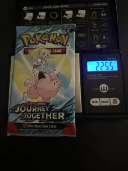 Heavy! Lot Of (4) 22.50g+ Gram Pokemon Journey Together Booster Packs Sealed - Image 3