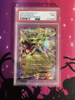 Pokemon TCG XY73 Rayquaza EX Black Star Promo PSA 9 Mint Low Pop - Image 1