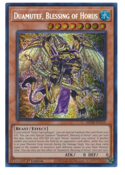 Yu-Gi-Oh! - Duamutef, Blessing of Horus - MP24-EN115 - Prismatic S. - 1st E - NM - Image 1