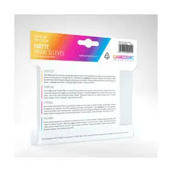 GameGenic Card Protection Matte Sleeves - White (100) New - Image 2