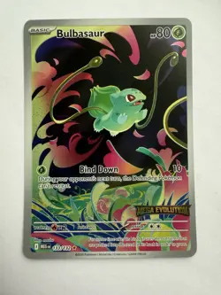 Pokemon Card Bulbasaur 133/132 Mega Evolution Stamped Promo - Image 1