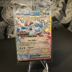 Glaceon ex 026/131 Prismatic Evolutions Stamped Promo Card Surprise Box Sealed - Image 1