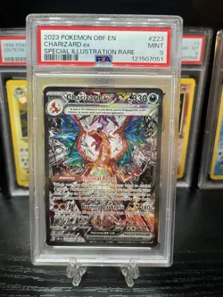 Pokemon TCG Obsidian Flames Charizard EX Card 223/197 Sir PSA 9 Mint - Image 1