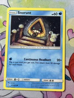 Snorunt 47/236 - NM SM Cosmic Eclipse - Pokemon 2019 Common TCG Card - Image 1