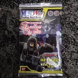 Gundam M.S. War Trading Card Game Wing Gundam Team 10 Card Booster Pack Sealed - Image 1