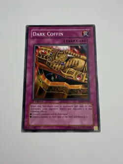 Yu-Gi-Oh! Trading Card TCG Game Dark Coffin Trap Card 1996 - Image 1