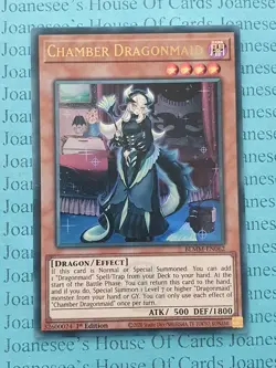 BLMM-EN062 Chamber Dragonmaid Ultra Rare Yu-Gi-Oh Card 1st Edition New - Image 1