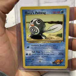 MISTY’S POLIWAG 87/132 - Gym Heroes Set - VINTAGE WOTC Pokemon Card NM Nintendo - Image 1
