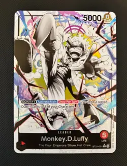 One Piece Card Game Monkey D. Luffy ST21-001 L (Parallel) Gear 5 Foil Alt Art - Image 1