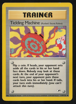 Pokemon TCG - Tickling Machine 119/132 - Gym Heroes Trainer Card - Image 1