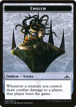 1 x Vraska, Golgari Queen Emblem - Guilds of Ravnica - LP - MTG - EOF - Image 1