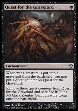 Quest for the Gravelord - Medium Play MTG Zendikar - Image 1