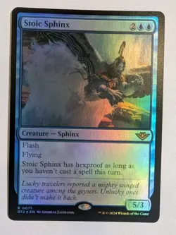 Stoic Sphinx Outlaws of Thunder Junction Foil - MTG RARE - Image 1