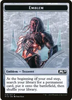 1 x Tezzeret, Artifice Master Emblem - M19 - LP - MTG - EOF - Image 1