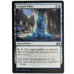 x1 Icebind Pillar J22 MTG M/NM Uncommon Blue Snow Artifact Jumpstart 2022 TCG - Image 1