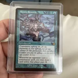 Mystic Remora (Retro Frame) Dominaria Remastered Regular MTG NM 1x - Image 1