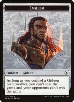 1 x Gideon of the Trials Emblem - Amonkhet - LP - MTG - EOF - Image 1