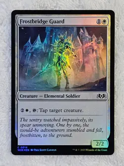 MTG Frostbridge Guard FOIL #14 Wilds of Eldraine Magic the Gathering NM - Image 2