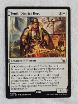 MTG Tenth District Hero #34 Murders at Karlov Manor Magic Card Rare NM - Image 2