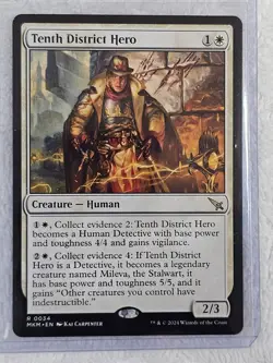 MTG Tenth District Hero #34 Murders at Karlov Manor Magic Card Rare NM - Image 4