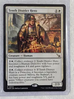 MTG Tenth District Hero #34 Murders at Karlov Manor Magic Card Rare NM - Image 5