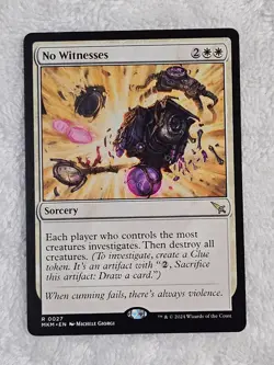 MTG No Witnesses #27 Murders at Karlov Manor Magic Gathering Card Rare NM - Image 2