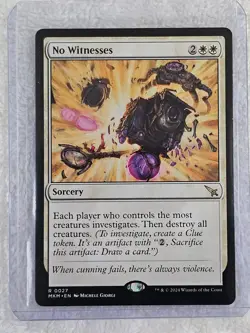 MTG No Witnesses #27 Murders at Karlov Manor Magic Gathering Card Rare NM - Image 4