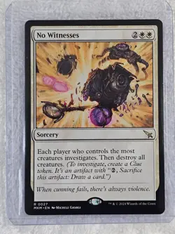 MTG No Witnesses #27 Murders at Karlov Manor Magic Gathering Card Rare NM - Image 5