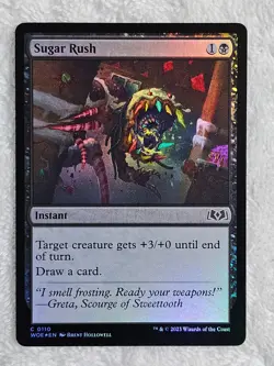 MTG Sugar Rush FOIL #110 Wilds of Eldraine Magic the Gathering Card NM - Image 1