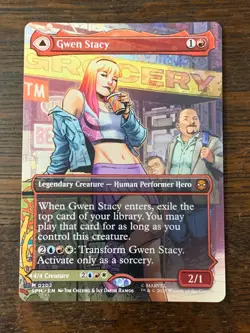 MtG - Gwen Stacy - 0202 - Marvel's Spider-Man - Borderless - Mythic - Image 1