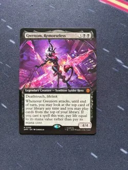 Gwenom, Remorseless Extended Art Marvel's Spider-Man Mythic (SPM) MTG - Image 1