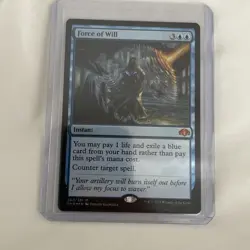 Force of Will Dominaria Remastered Foil MTG Card Magic The Gathering 050/261 - Image 1