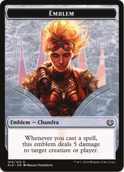 1 x Chandra, Torch of Defiance Emblem - Kaladesh - LP - MTG - EOF - Image 1
