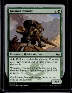 MTG Magic the Gathering Ground Pounder (110/288) Unstable NM - Image 1
