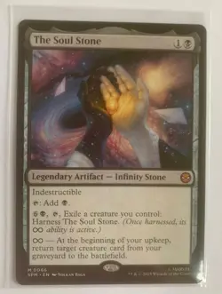 The Soul Stone Marvel's Spider-Man Magic the Gathering MTG Mint Mythic Card 1x - Image 1