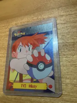1999 Topps Pokemon Series 1 TV Animation TV3 Misty Foil Blue Logo NM - Image 1