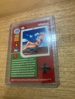 1999 Topps Pokemon Series 1 TV Animation TV3 Misty Foil Blue Logo NM - Image 2