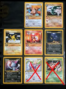 1st Edition Pokemon Neo Genesis Non Holo Rare Cards - Image 1