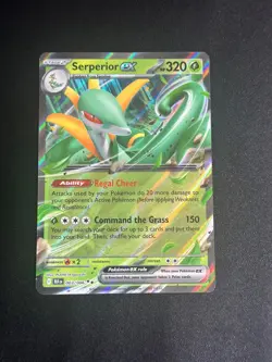 Pokemon 2025 TCG - Serperior EX 003/086 - Double Rare - Black Bolt - Image 1