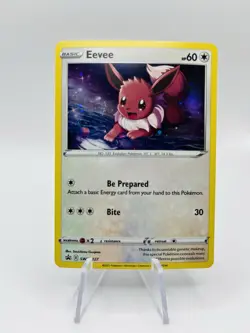 Eevee SWSH127 Black Star Promo Cosmos Holo Pokemon tcg Sword & Shield - Image 1