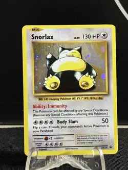 Pokemon TCG Cards Snorlax XY179 Black Star Promo Holo #28 - Image 1