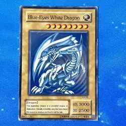 YUGIOH Blue-Eyes White Dragon KA-05 Common MP (English Front Jap Back) - Image 1