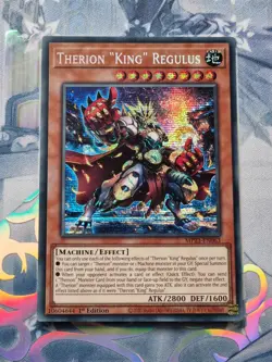 MP23-EN063 Therion "King" Regulus Prismatic Secret Rare 1st Ed NM YuGiOh TCG - Image 1