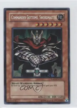 Commander Gottoms Swordmaster Unlimited YuGiOh Hidden Arsenal 1 #HA01-EN013 2009 - Image 1