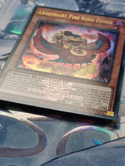 25LP-EN004 Legendary Fire King Ponix Ultra Rare EMBLAZONED NM YuGiOh TCG - Image 2