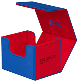 Ultimate Guard Blue / Red Synergy 100+ Sidewinder Deck Case Card Storage Box ccg - Image 1